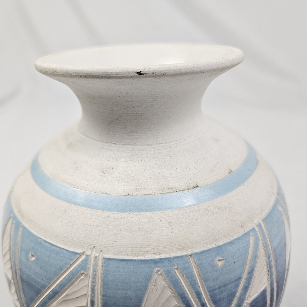 Vintage R Gonza Pottery Vase Mexican Signed Handcrafted Southwestern American - Picture 9 of 11